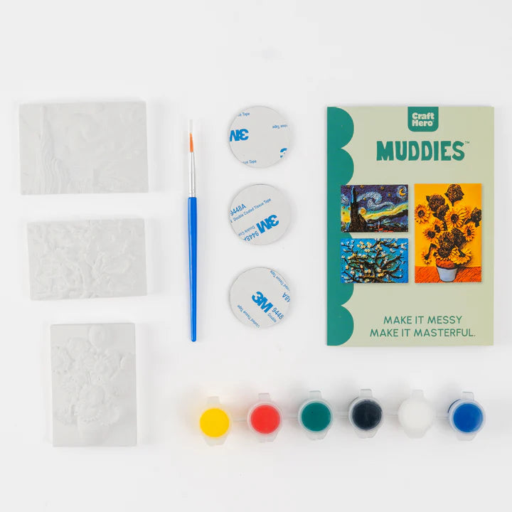 Muddies Paint-Your-Own 3D Van Gogh Magnets