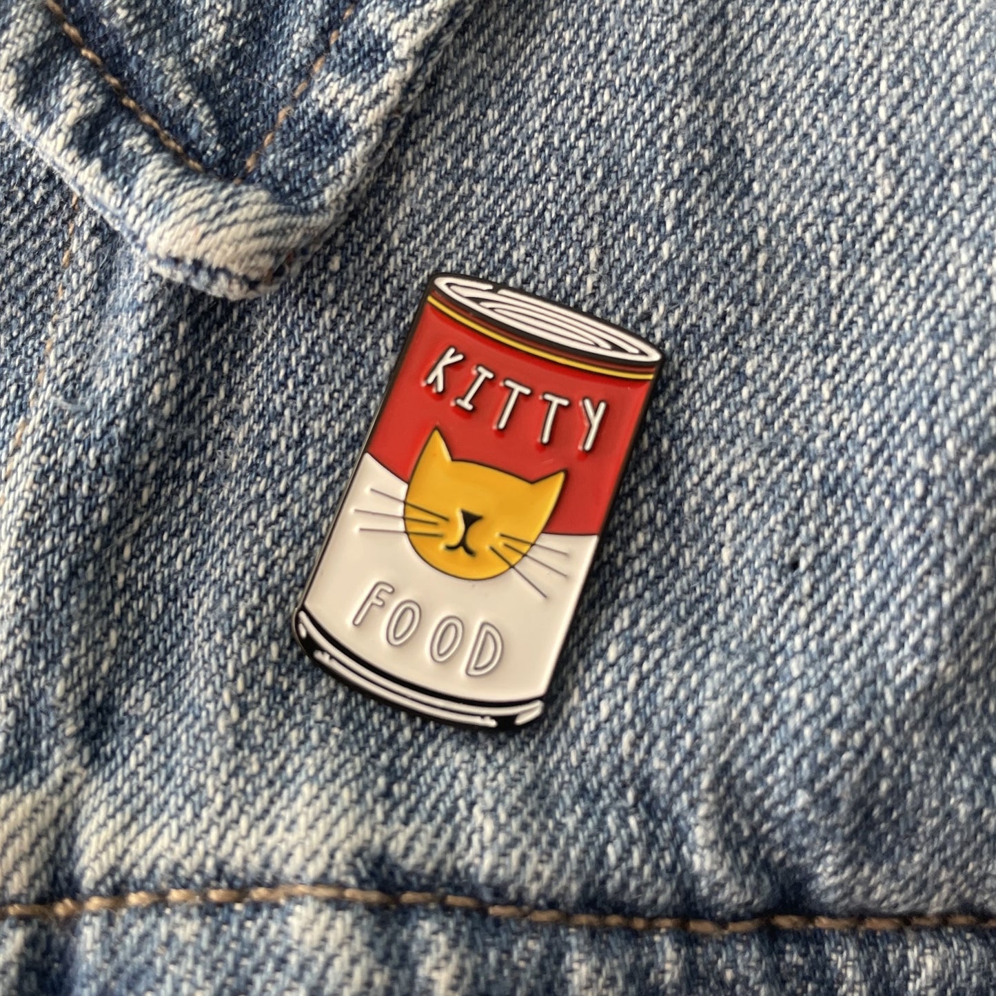 Andy Pawhol Enamel Cat Artist Pin