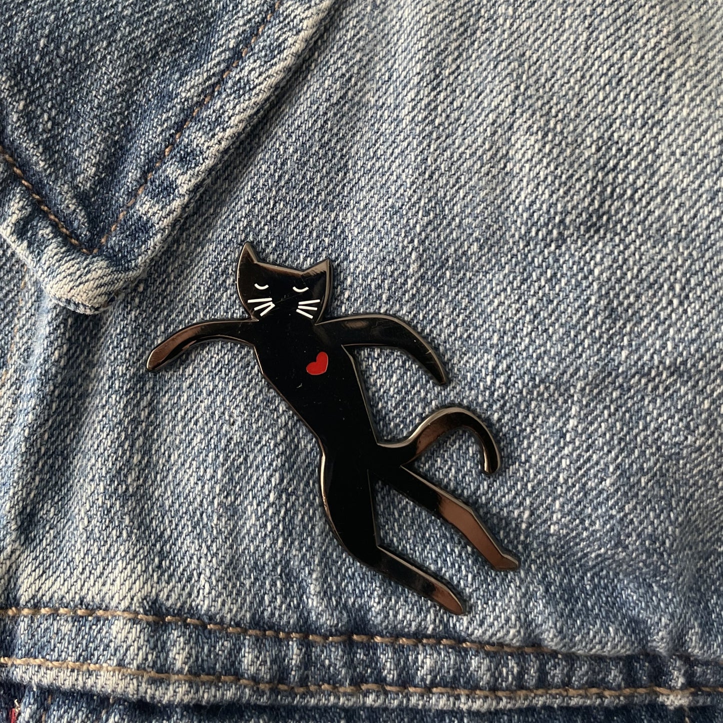 Catisse Icatrus Enamel Cat Artist Pin