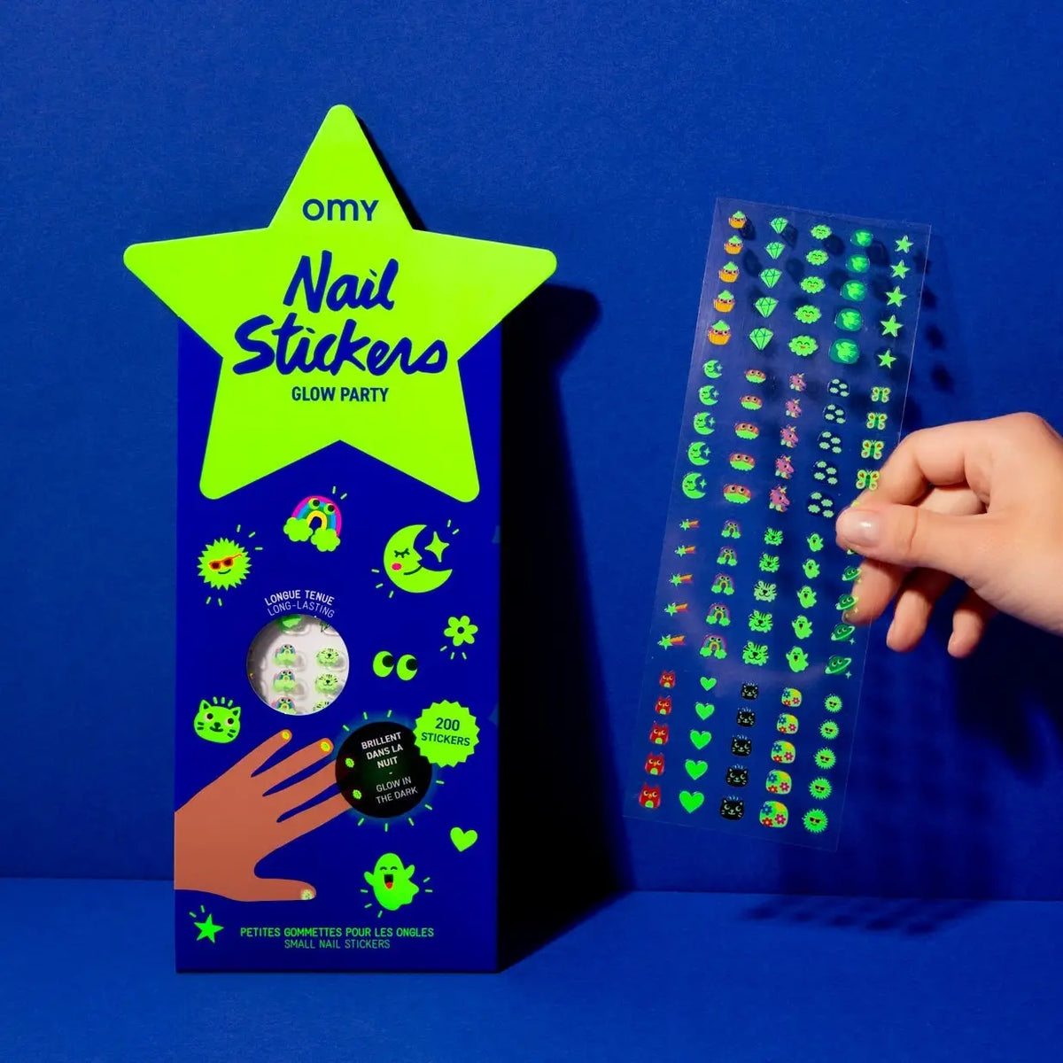 Glow Party Nail Stickers