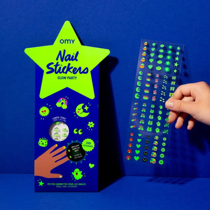 Glow Party Nail Stickers