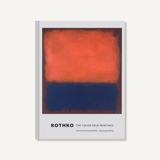 Book cover of 'Rothko: The Color Field Paintings' with abstract art design on a white background