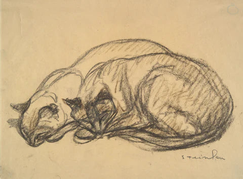 Steinlen, Two Cats, CA. 1920 Print