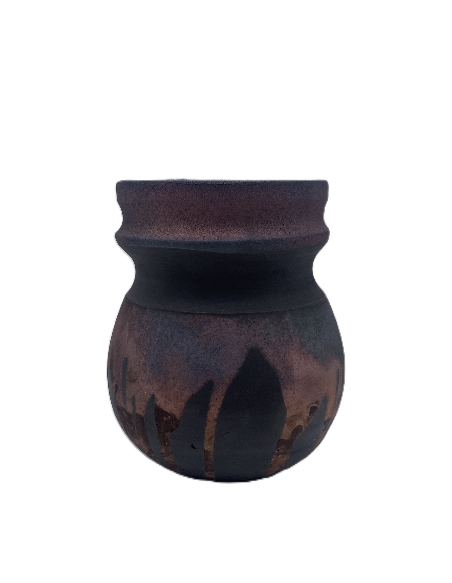 Small Copper Raku Vase SB