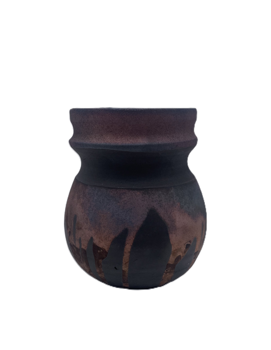 Small Copper Raku Vase SB