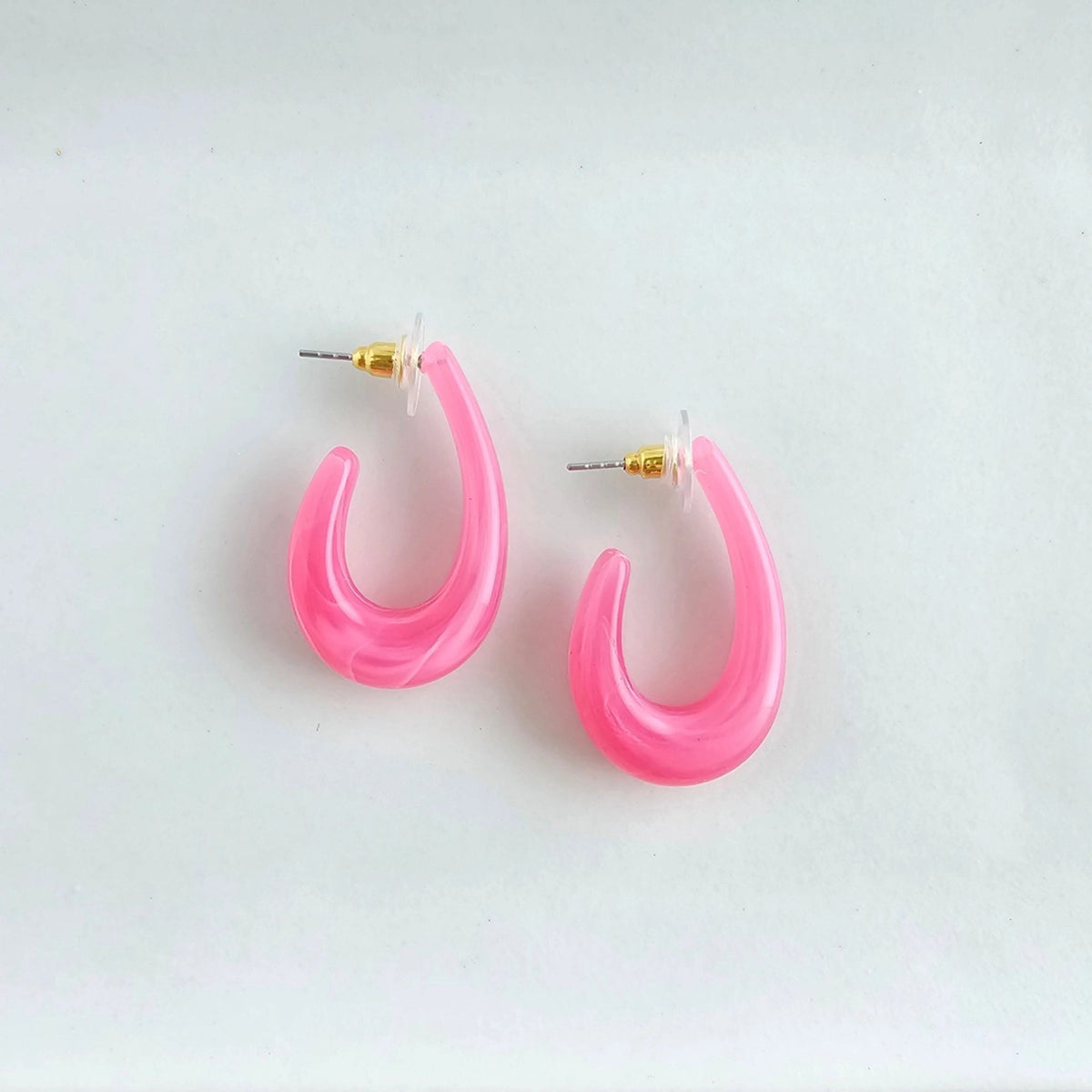 Berry Pink Julie Hoops
