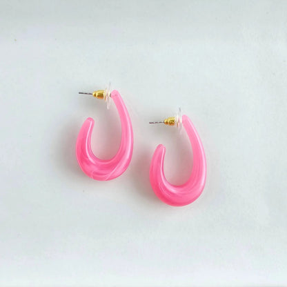 Berry Pink Julie Hoops