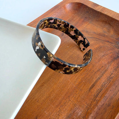 Black and Bronze Brynn Cuff Bracelet