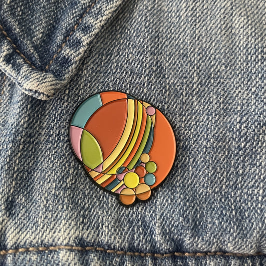 Frank Lloyd Wright, March Balloons Enamel Pin