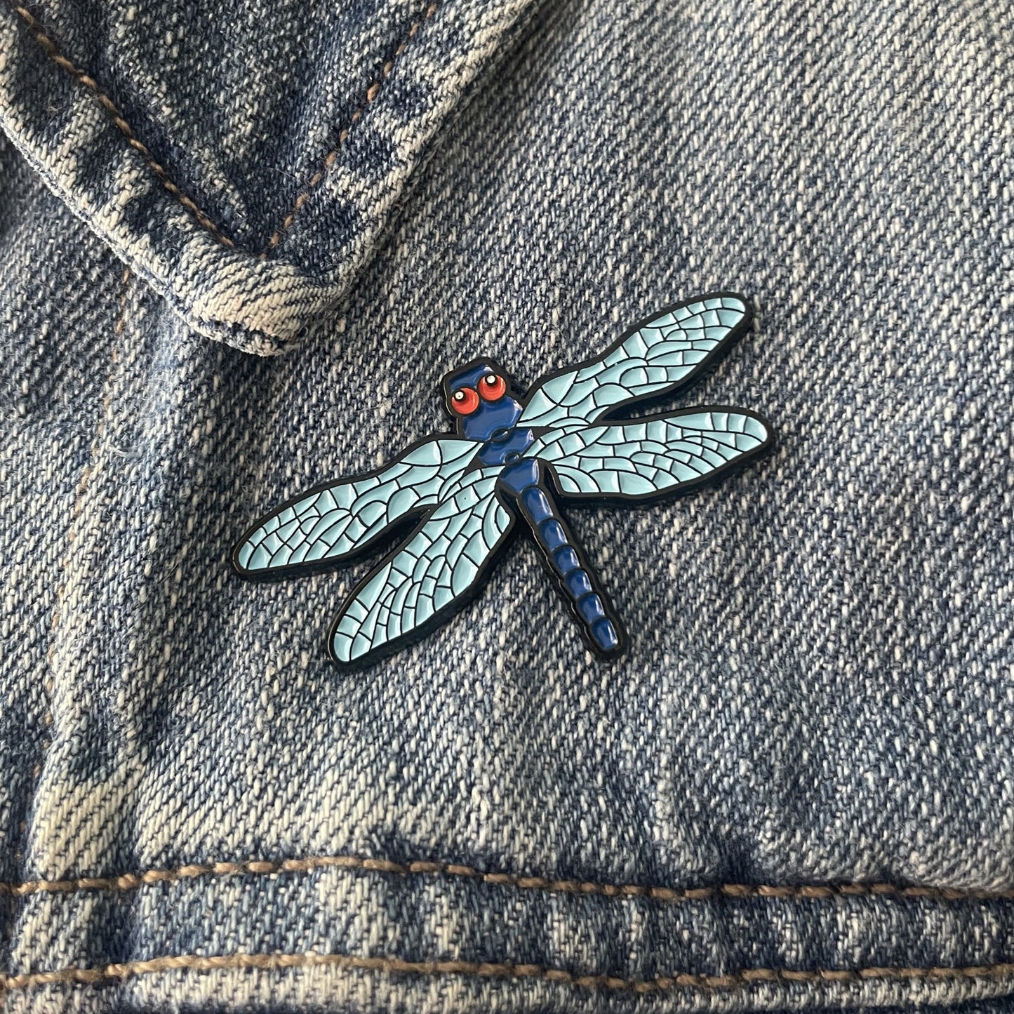 Tiffany, Blue Dragonfly Enamel Pin