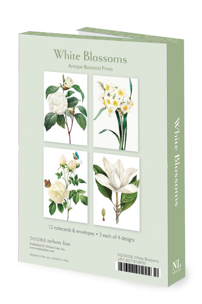 White Blossoms Notecard Set