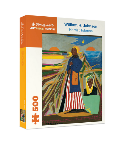 Pomegranate Artpiece Puzzle box featuring a painting of Harriet Tubman by William H. Johnson