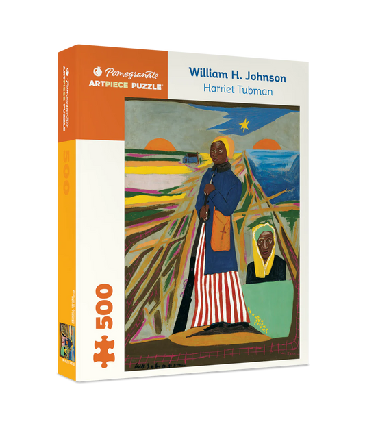 Pomegranate Artpiece Puzzle box featuring a painting of Harriet Tubman by William H. Johnson