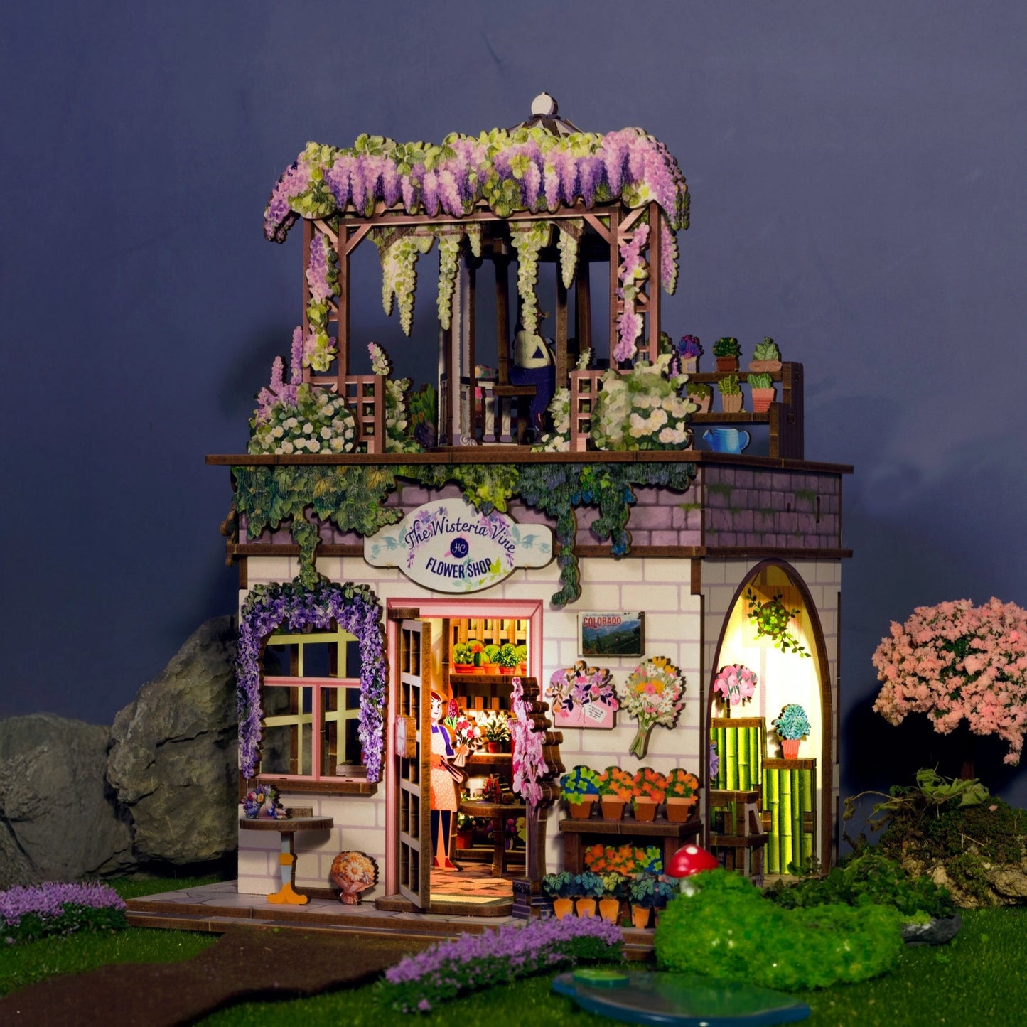 Miniature Wisteria Flower Shop DIY Kit