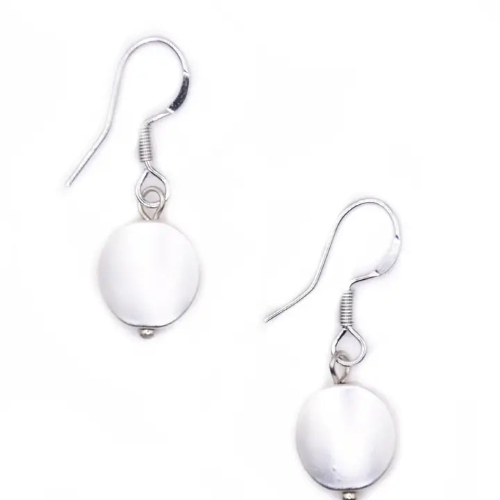 Silver Disc Earring