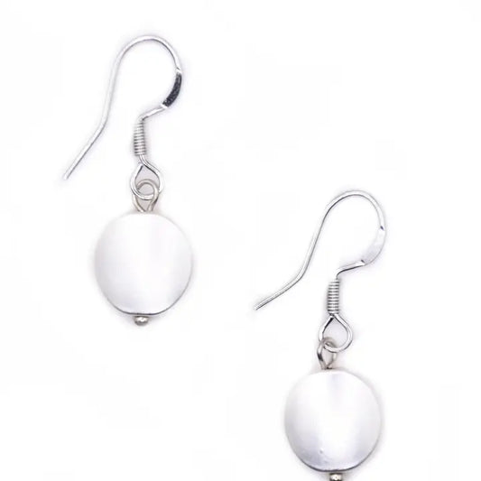 Silver Disc Earring