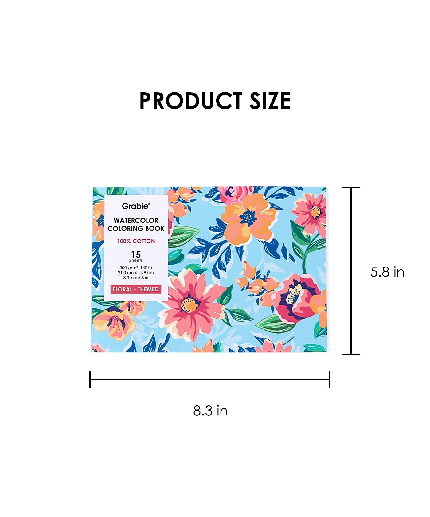 Floral Watercolor Coloring Book