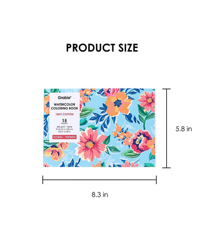 Floral Watercolor Coloring Book