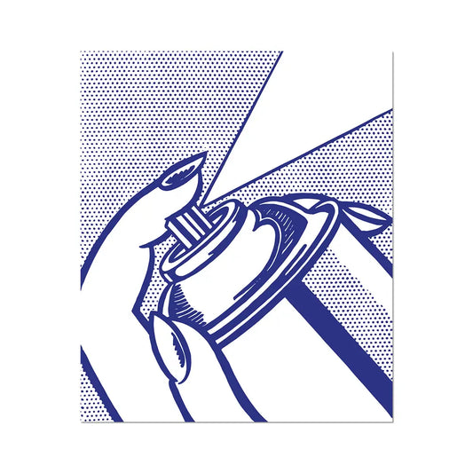 Lichtenstein, Spray Can, 1963. Vinyl Sticker