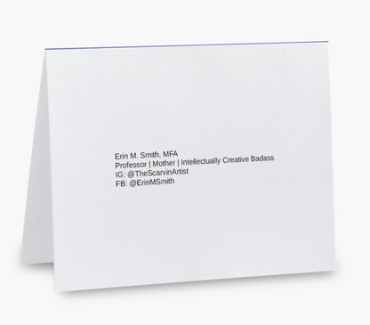 Golden Time of Day Notecard by Erin Smith