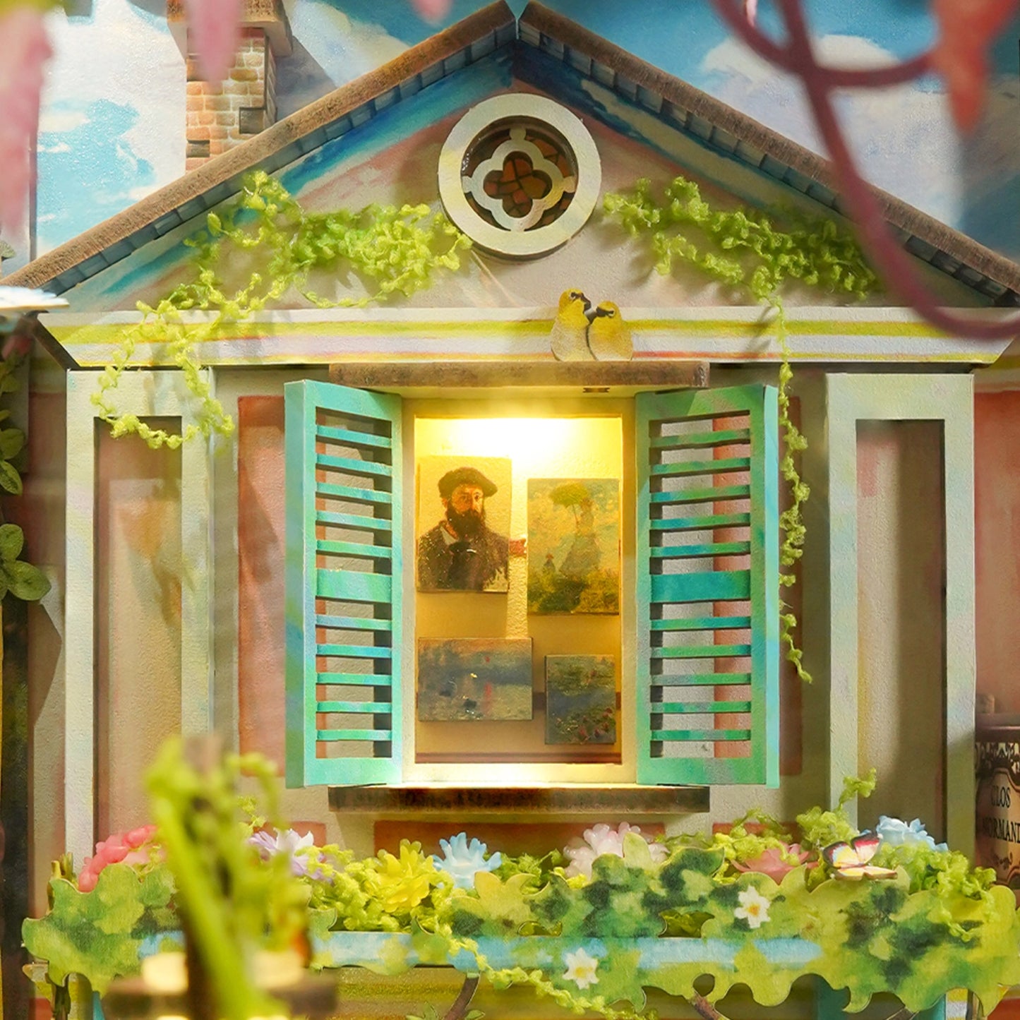 Monet Giverny Garden DIY Book Nook Kit