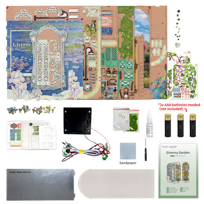 Monet Giverny Garden DIY Book Nook Kit