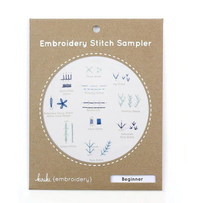 Beginner Embroidery Stitch Sampler by Kiriki Press