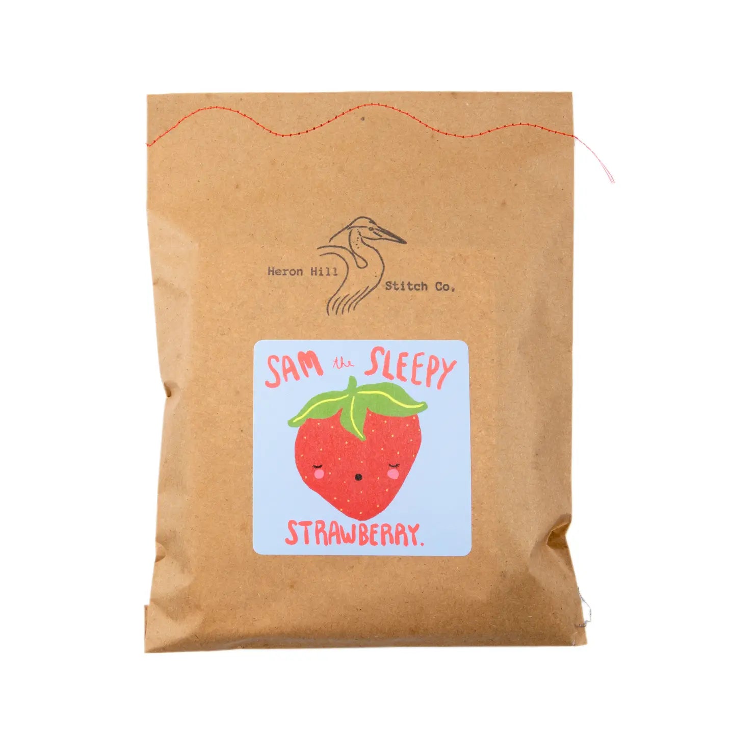 Sam the Sleepy Strawberry Felt Sewing Kit