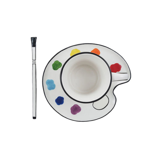 Paint Palette Teacup Set