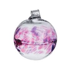 February Glass Birthday Ornament