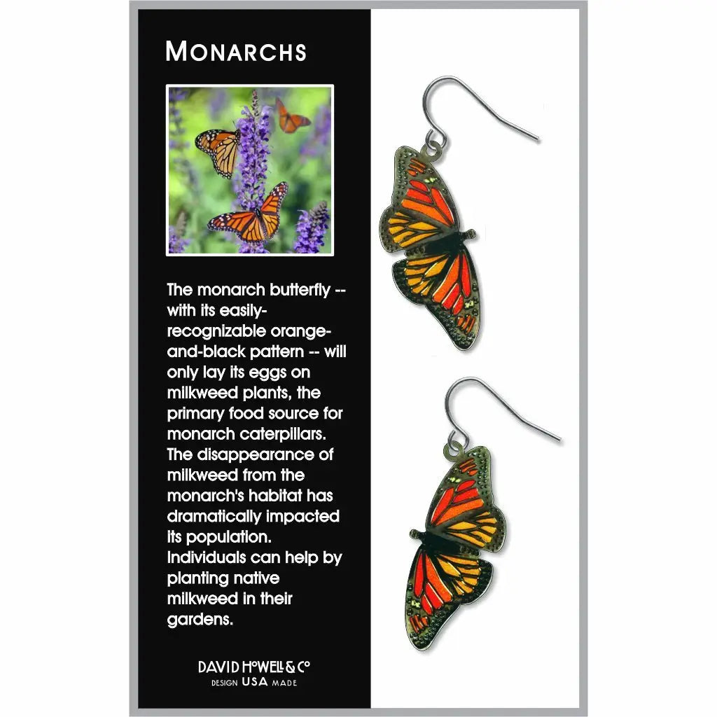 Monarch Butterfly Earrings