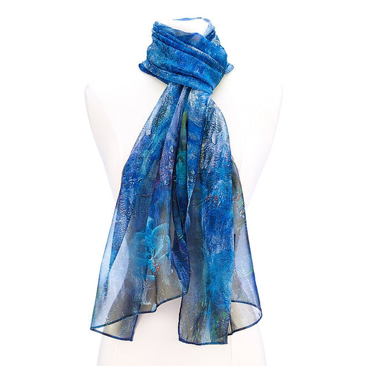 Monet Reflections of a Willow Tree Scarf