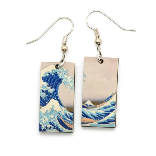 Great Wave Dangle Earrings