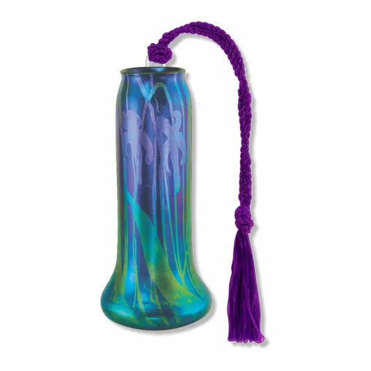 Tiffany Stylized Iris Vase Metal Bookmark