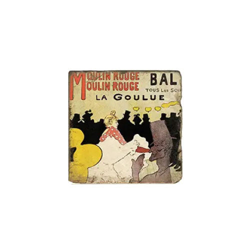 Toulouse Lautrec Marble Magnet