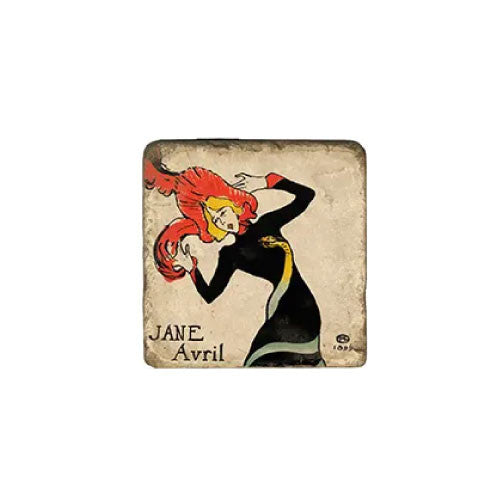 Toulouse Lautrec Marble Magnet