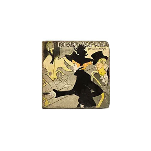 Toulouse Lautrec Marble Magnet