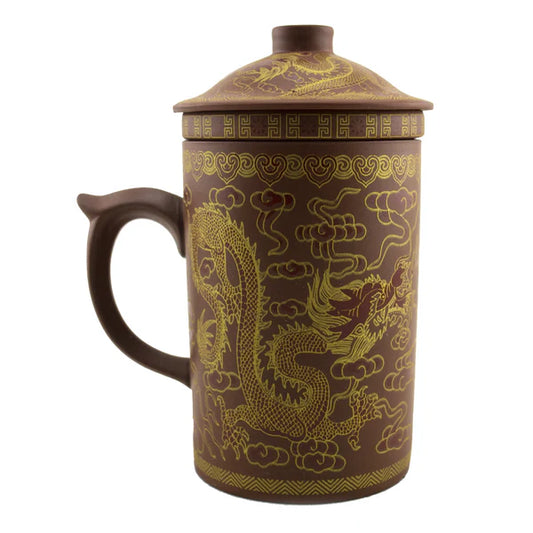 Yi Xing Clay Mug with Strainer