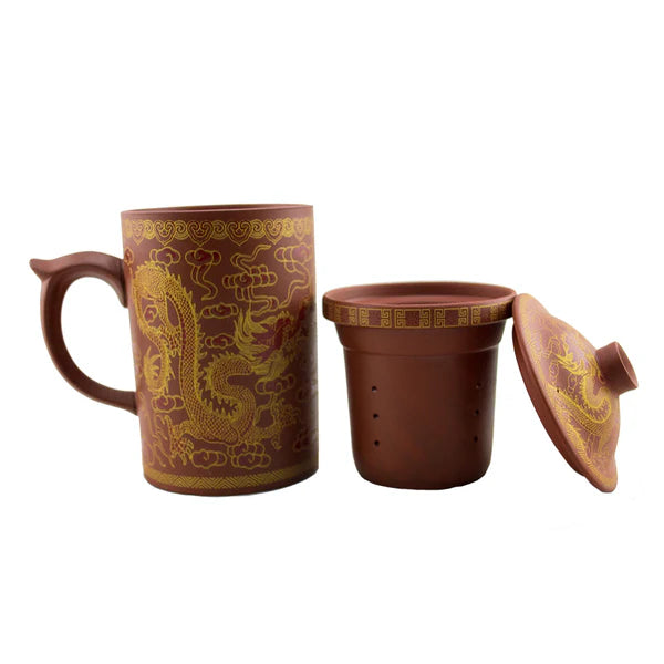 Yi Xing Clay Mug with Strainer