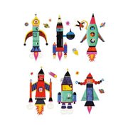 Rocket Ship Mix Up Magnets