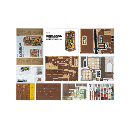 Silent Corner Study DIY Book Nook Kit