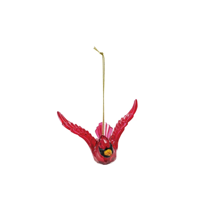 Acrylic Flying Cardinal Ornament