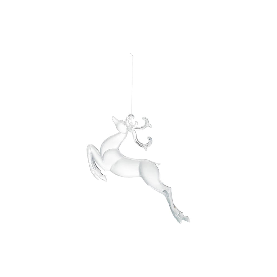 Acrylic Leaping Deer Ornament